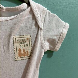 "You're Gonna Go Far" Baby Onesie 12month White NWOT